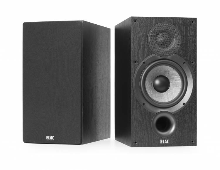 ELAC Debut 2.0 B6.2 Bookshelf Speakers, Black (Pair)