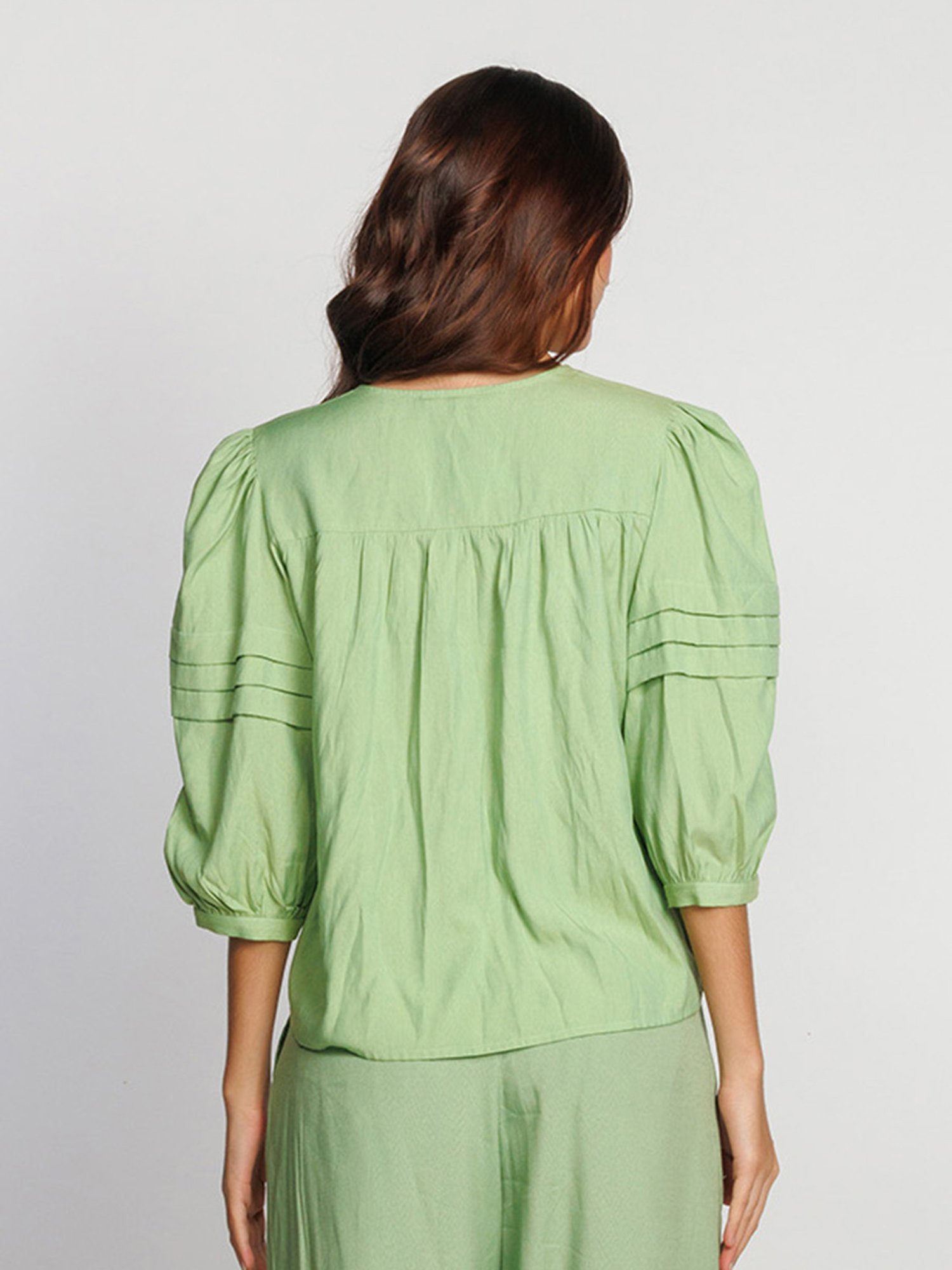 Zink London Mint Green Relaxed Fit Top