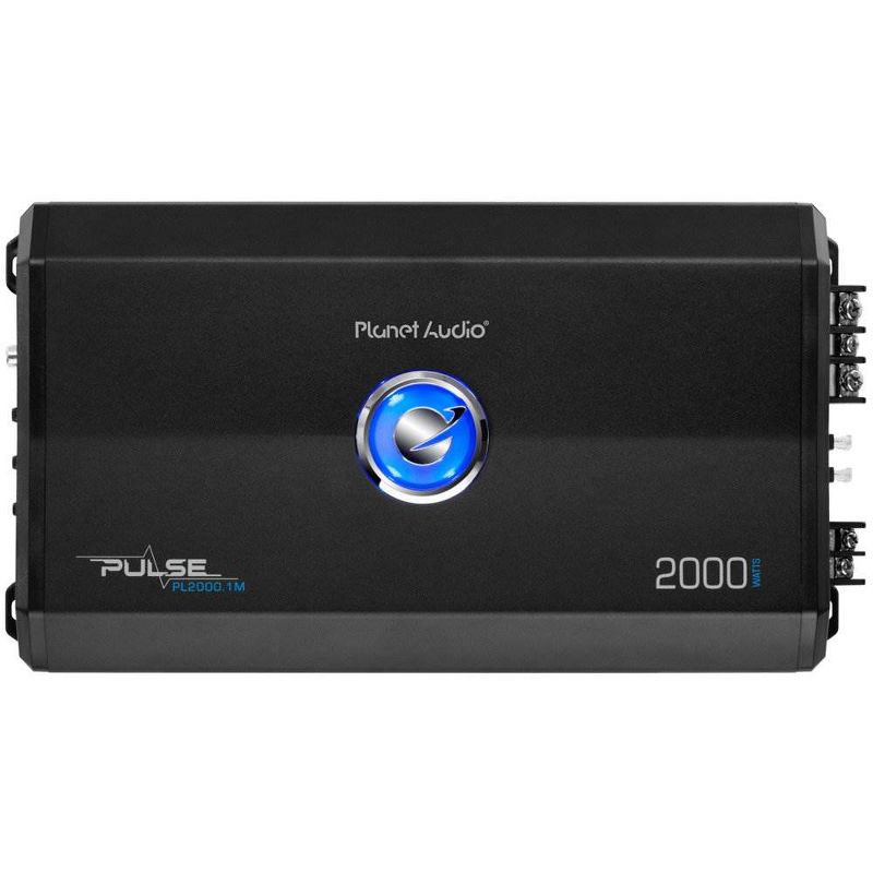 Planet Audio PL2000.1M 2000W A/B Mono Power Car Amplifier w/ Remote (2 Pack)