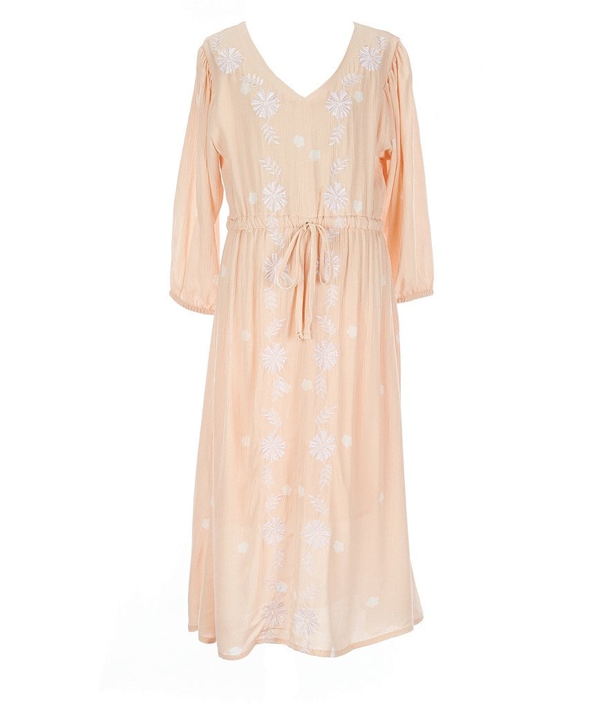 Rare Editions Big Girls 7-16 Printed Chiffon Tiered Maxi Dress