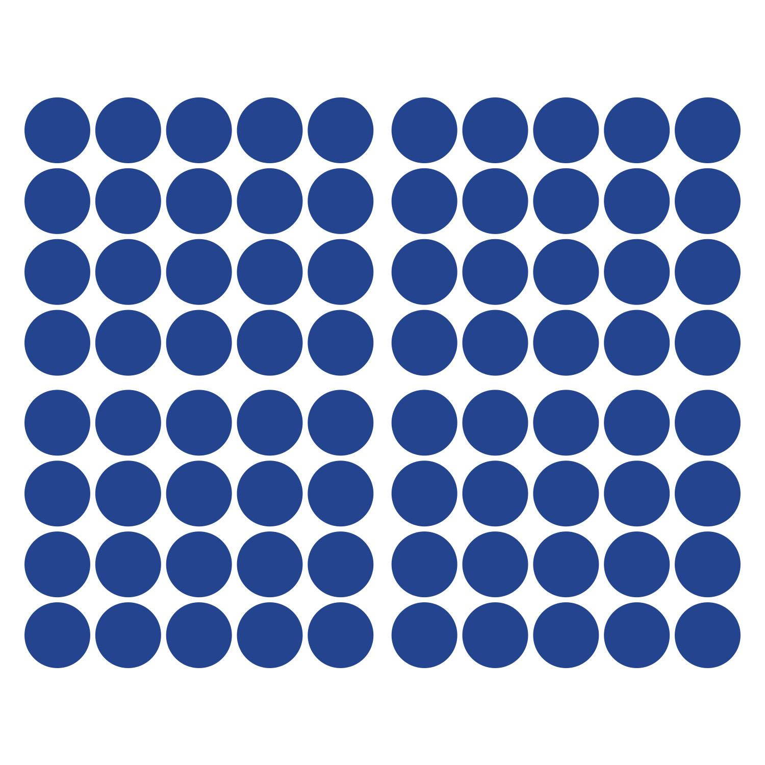 LiteMark 2 Inch Orange Dot Decals - Pack of 80