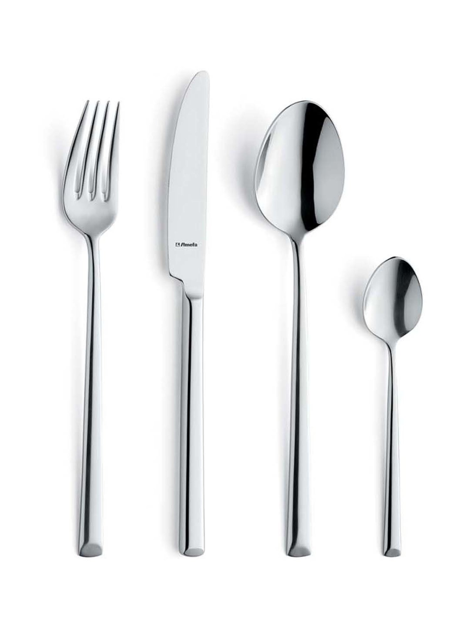 AMEFA Metropole Silver Stainless Steel 24 Piece Cutlery Set