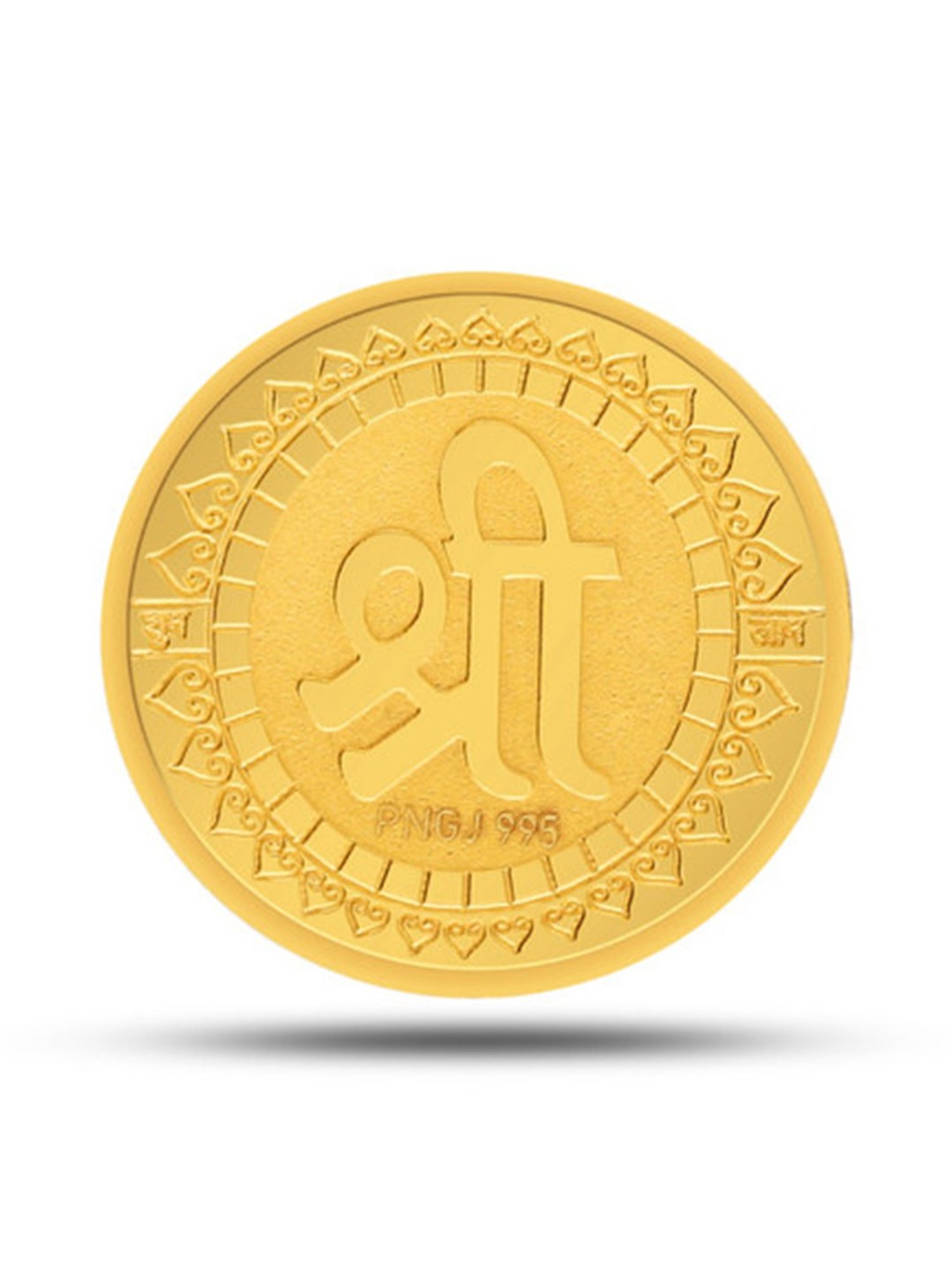 P.N.Gadgil Jewellers Laxmi Shree 24k (995) 10gm Yellow Gold Coin