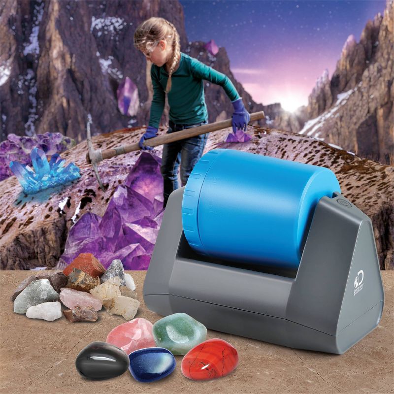 Discovery Kids Toy Kids Rock Tumbler Science Kit 18pcs