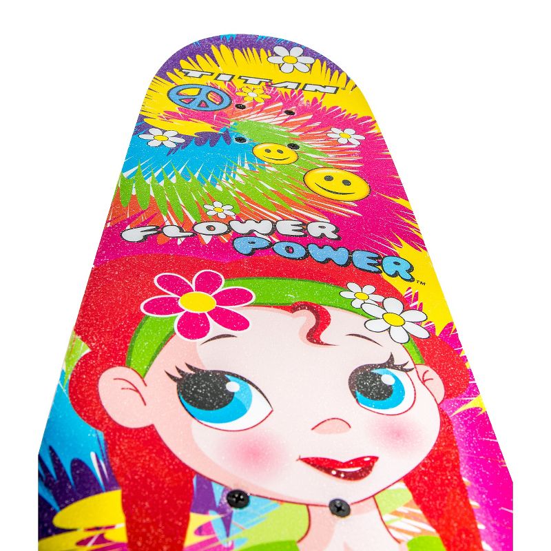 TITAN 9262 Flower Power Princess Complete 28" Girls' Skateboard