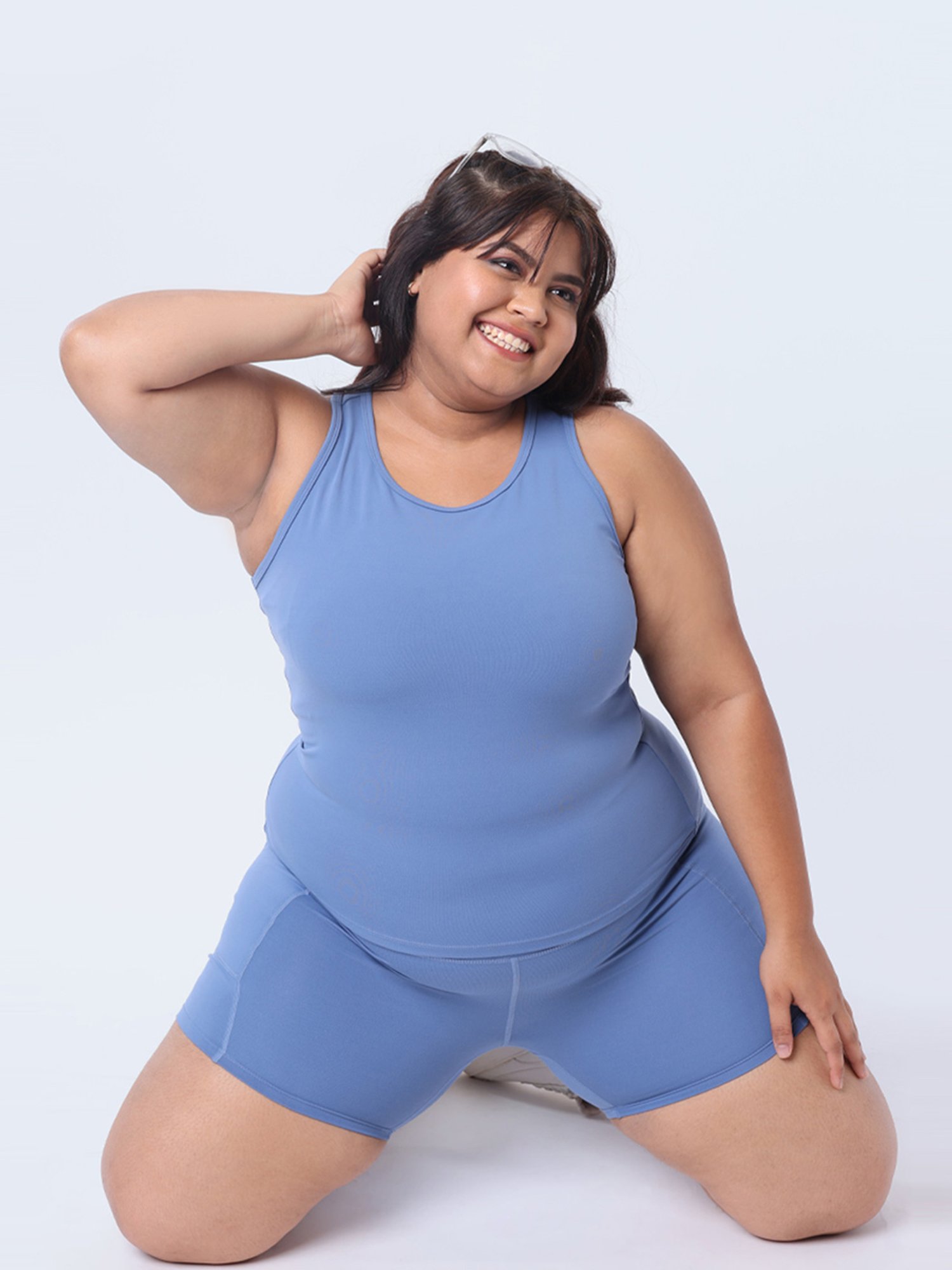 BlissClub Women Bloom Blue Tank Top