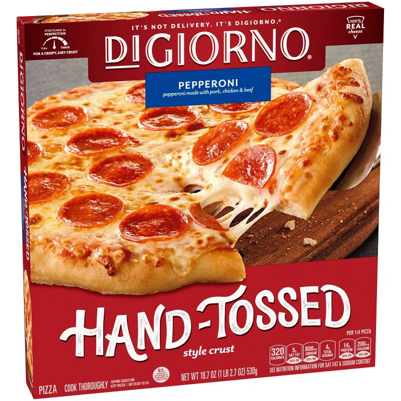 DiGiorno Pepperoni Frozen Pizza with Hand Tossed Style Crust - 18.7oz