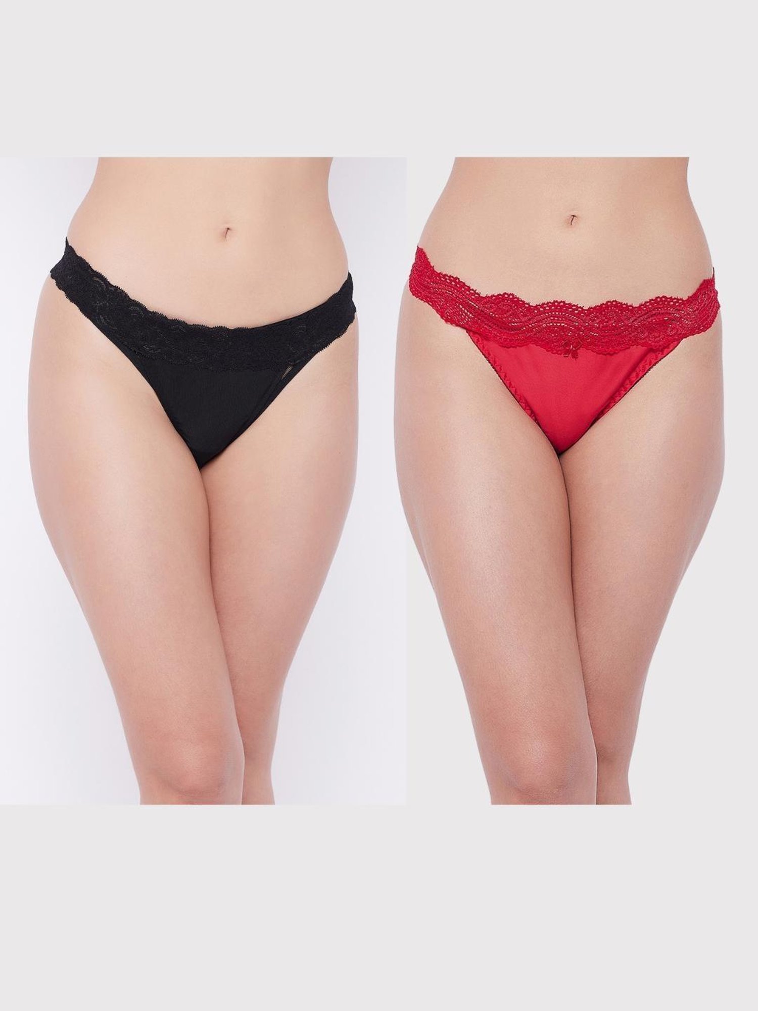 Secrets By ZeroKaata Multicolor Lace Panty (Pack of 2)