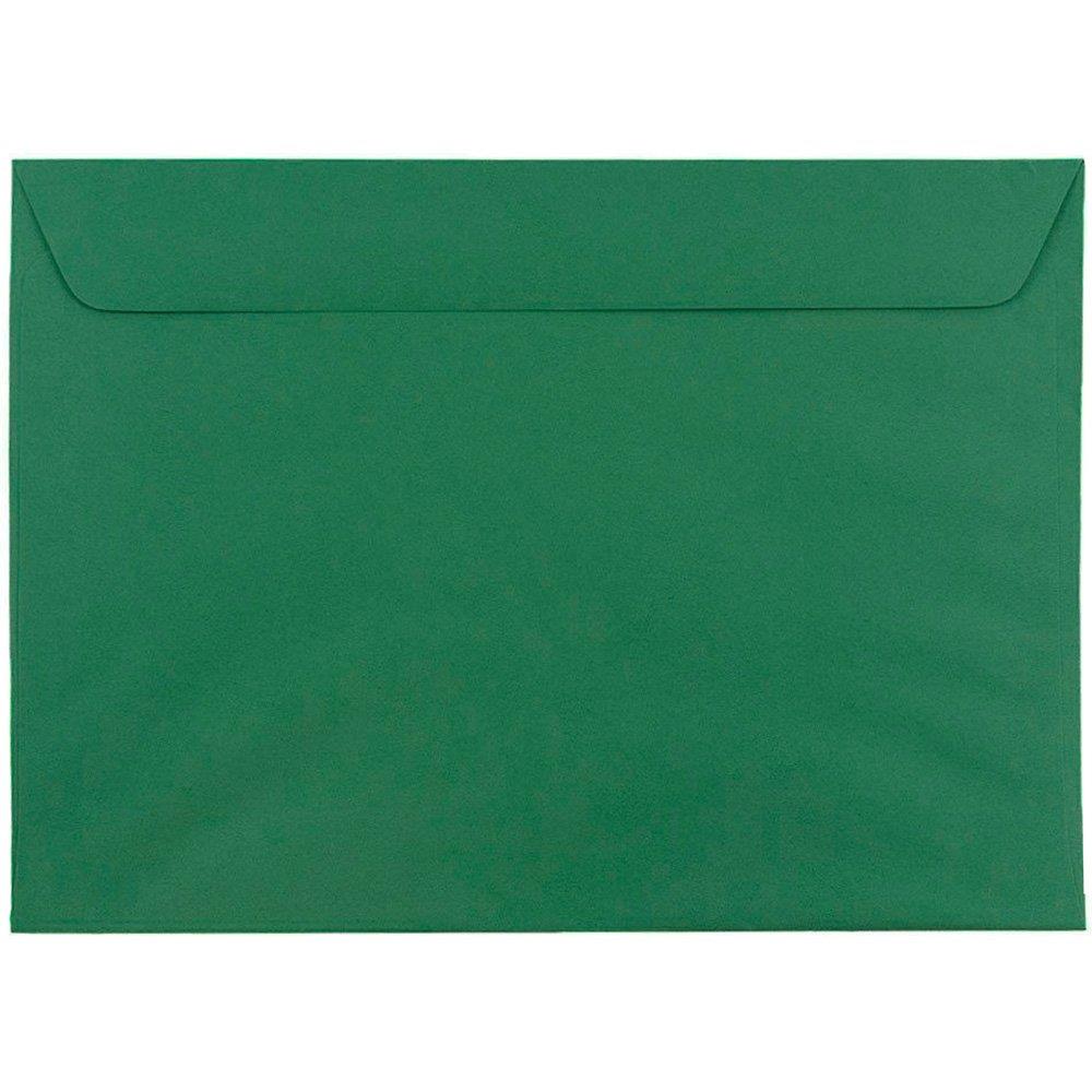 JAM PAPER 9 x 12 Booklet Premium Envelopes - Dark Green - 100/Pack
