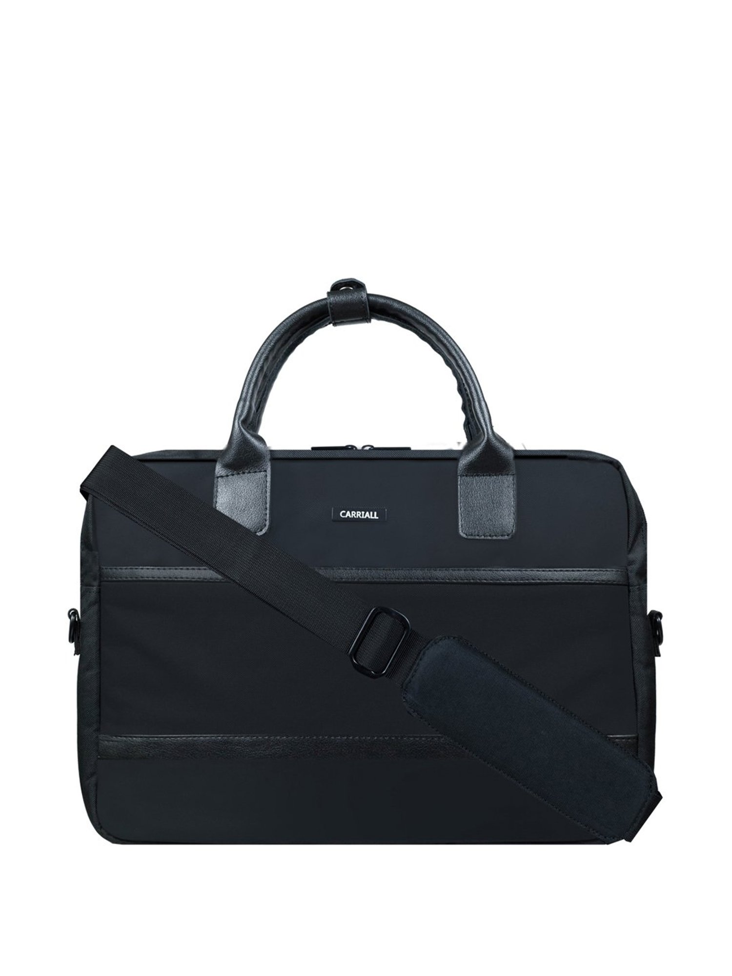 Carriall Elegant Black Polyester Small Laptop Messenger Bags
