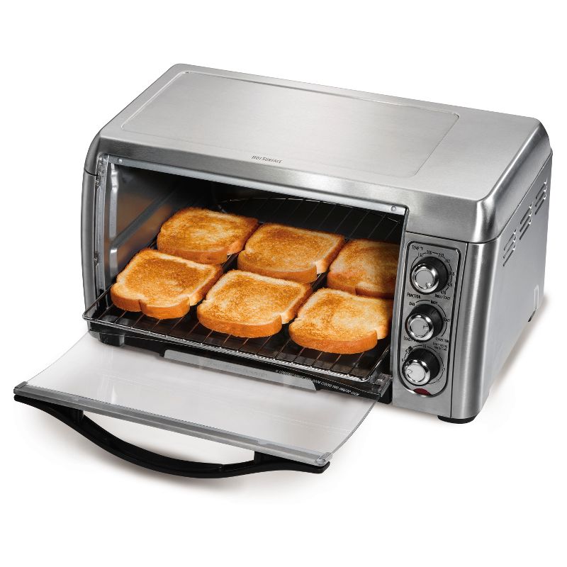 Hamilton Beach 6 Slice Convection Toaster Oven - Stainless Steel/Black- 31333