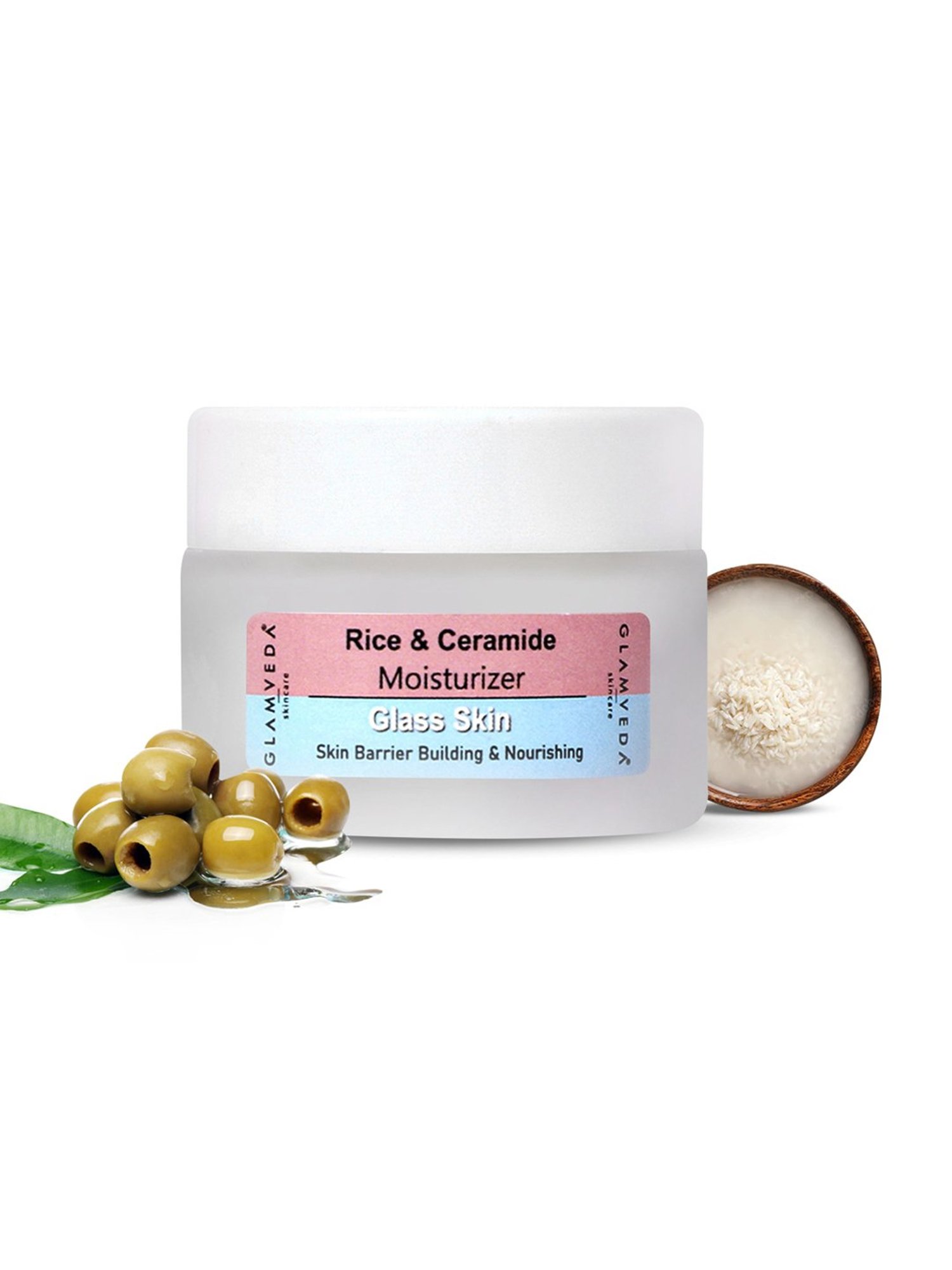 Glamveda Glass Skin Rice & Ceramide Moisturizer - 50 ml