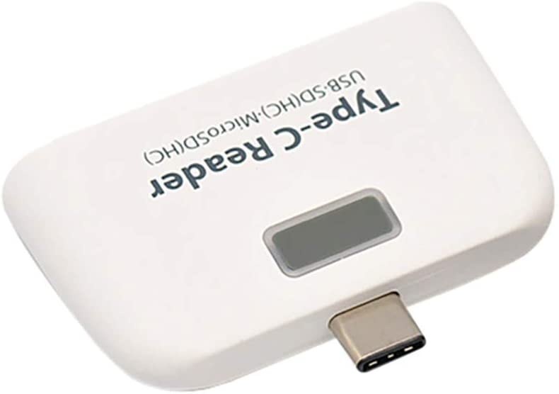 hudiemm0B Type-C Card Reader, Universal Type C to USB 3.0 OTG Hub Adapter SD/TF Micro SD Memory Card Reader