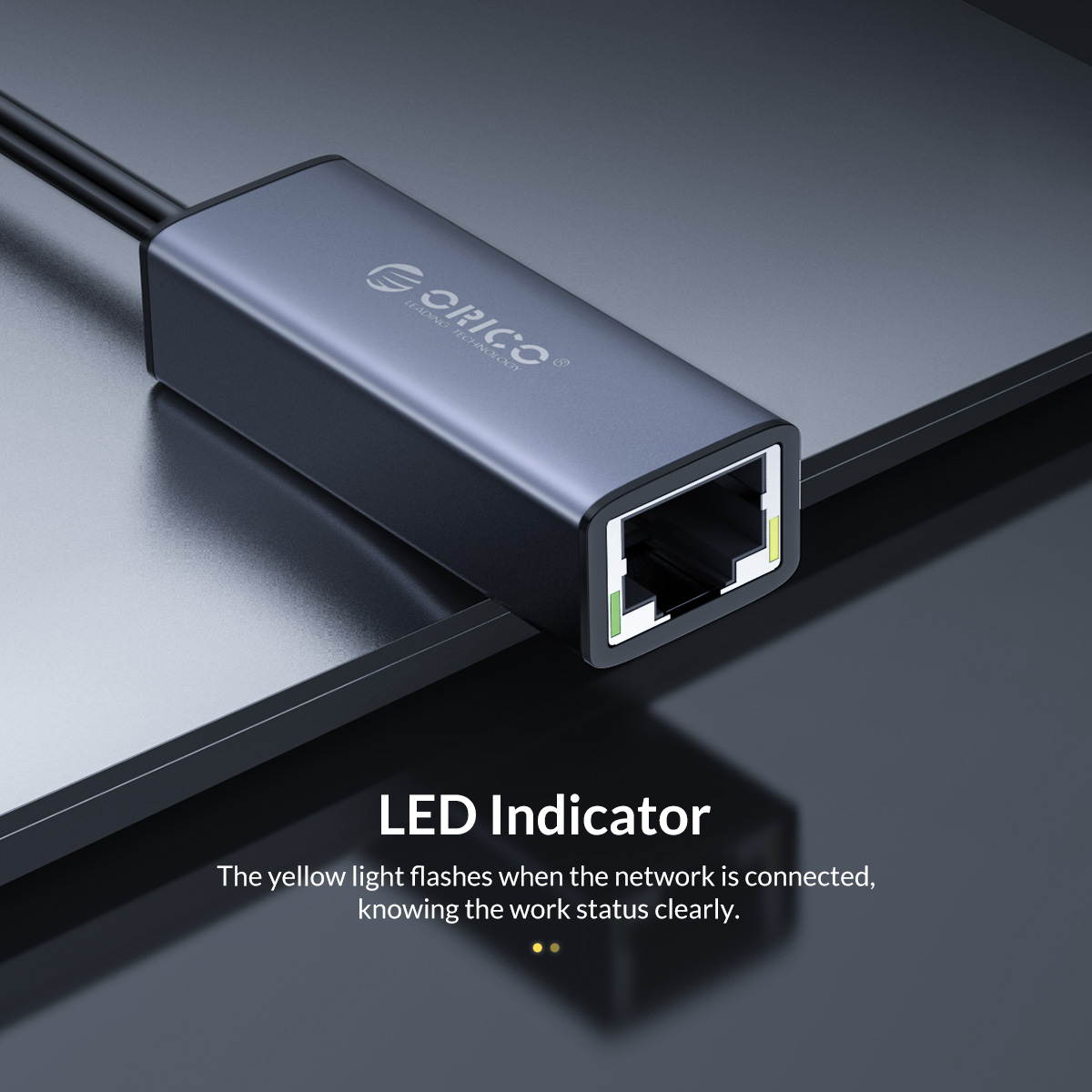 ORICO Aluminum USB 3.1 Type C (USB-C) to RJ45 Gigabit Ethernet LAN Network Adapter 15cm cable Drive-free For Mac Laptop phone Pro/Windows/Mac/Linux