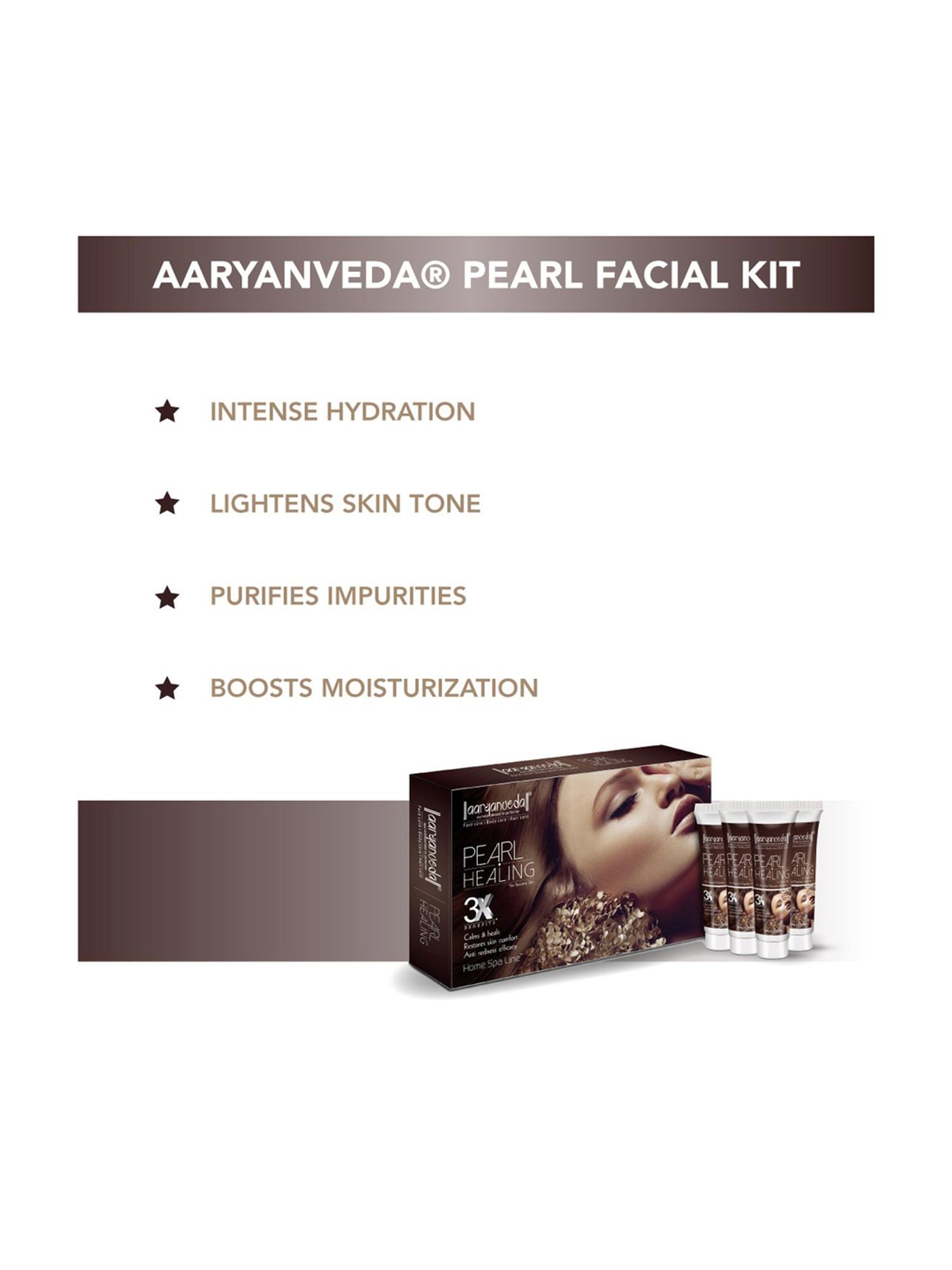 Aryanveda Pearl Healing 3X Home Spa Kit