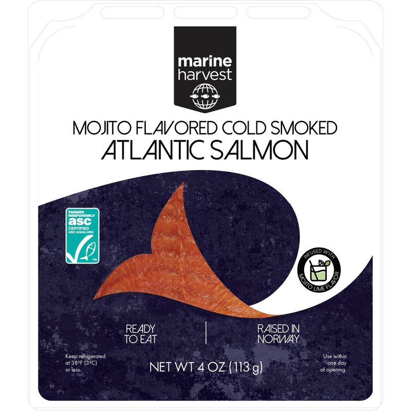 Marine Harvest Norwegian Mojito Flavored Cold Smoked Salmon - 4oz