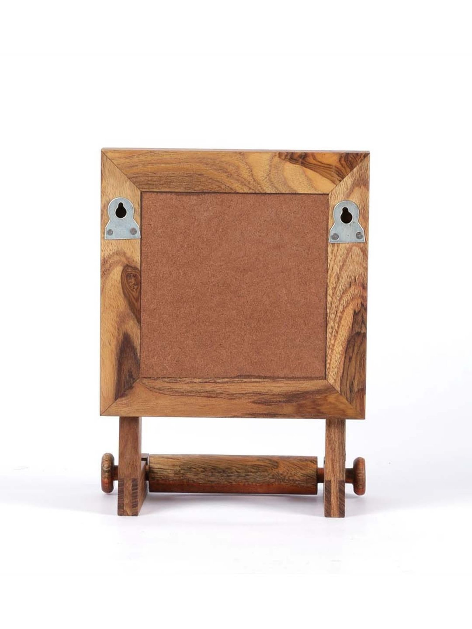 Unravel India Brown & Blue Wood Toilet roll hangings - Set of 1