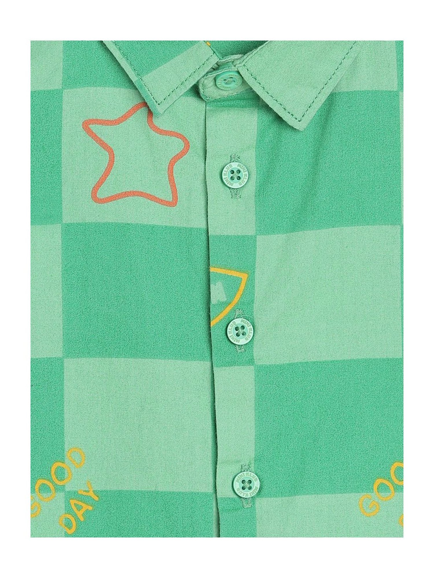 Pantaloons Baby White Cotton Printed Shirt