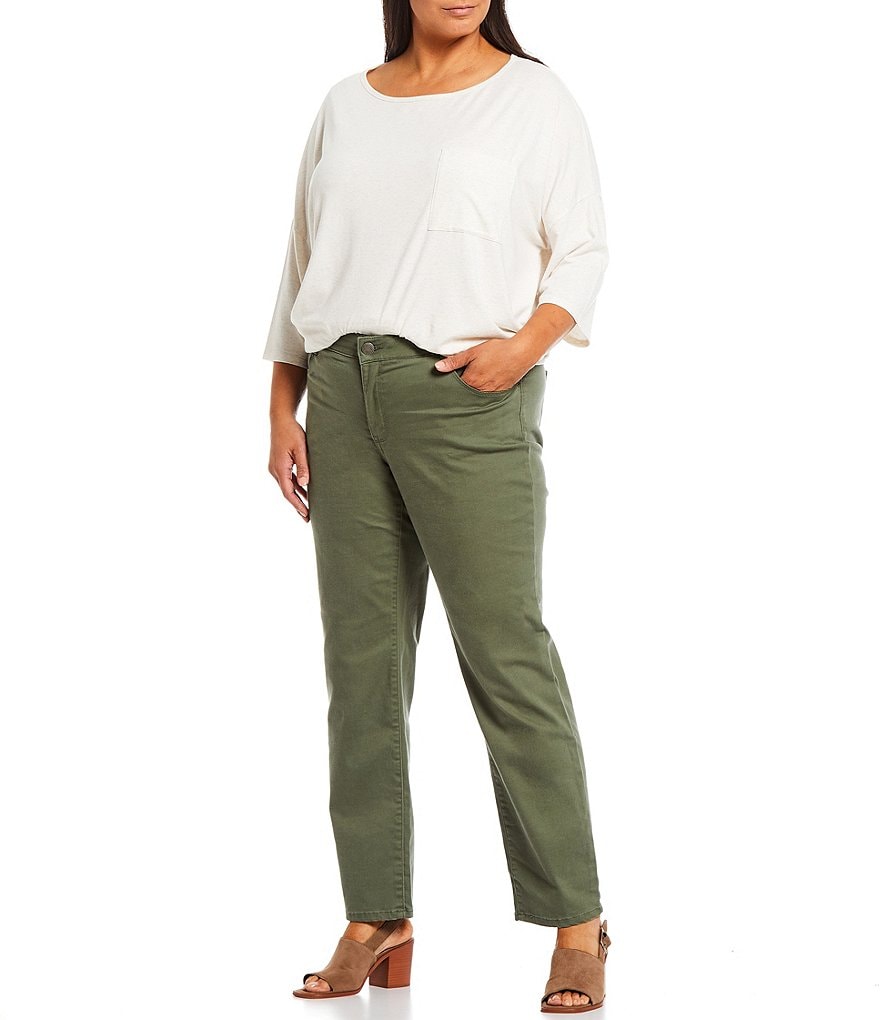 Westbound Plus Size the FIT FORMULA Mid Rise Straight Leg Pants