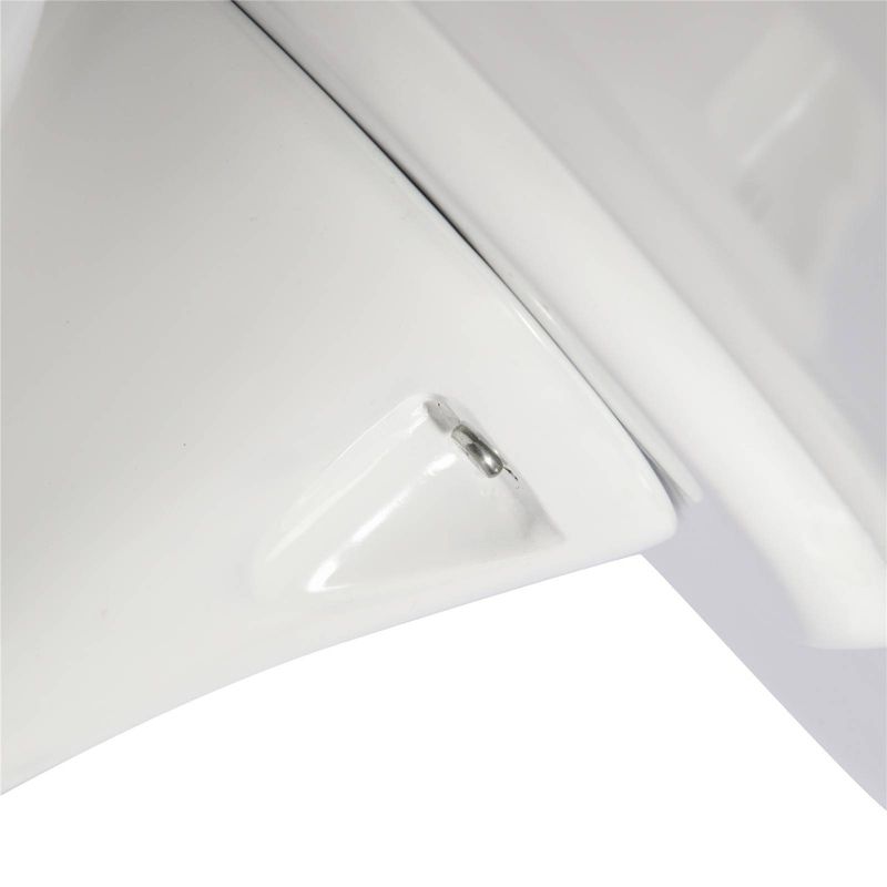 36" Vivian Contemporary Fiberglass Bar Height Table White - Poly and Bark