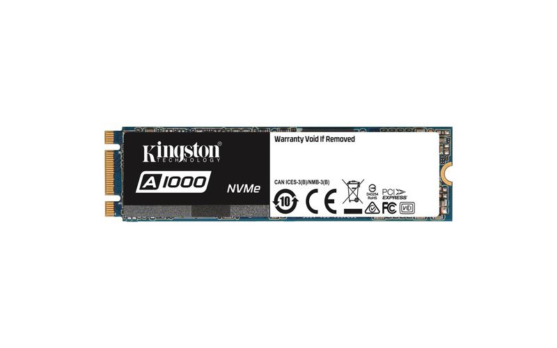 Kingston A1000 240 GB Solid State Drive - M.2 2280 Internal - PCI Express (PCI Express 3.0 x2) - 1500 MB/s Maximum Read Transfer Rate