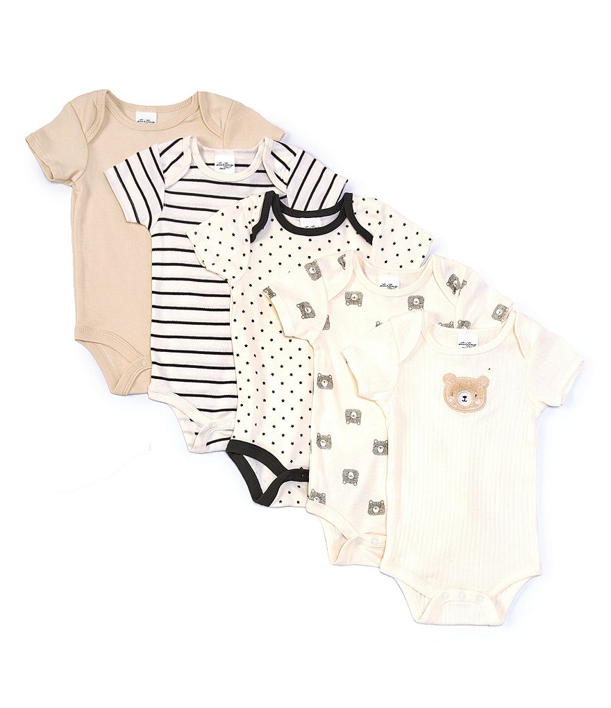 Starting Out Baby Girls Newborn-9 Months Stripe Ruffle Romper