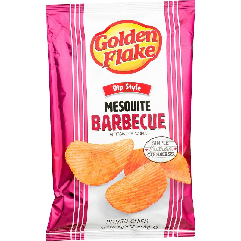 Golden Flake Mesquite Barbecue Flavored Dip Style Potato Chips - 2oz