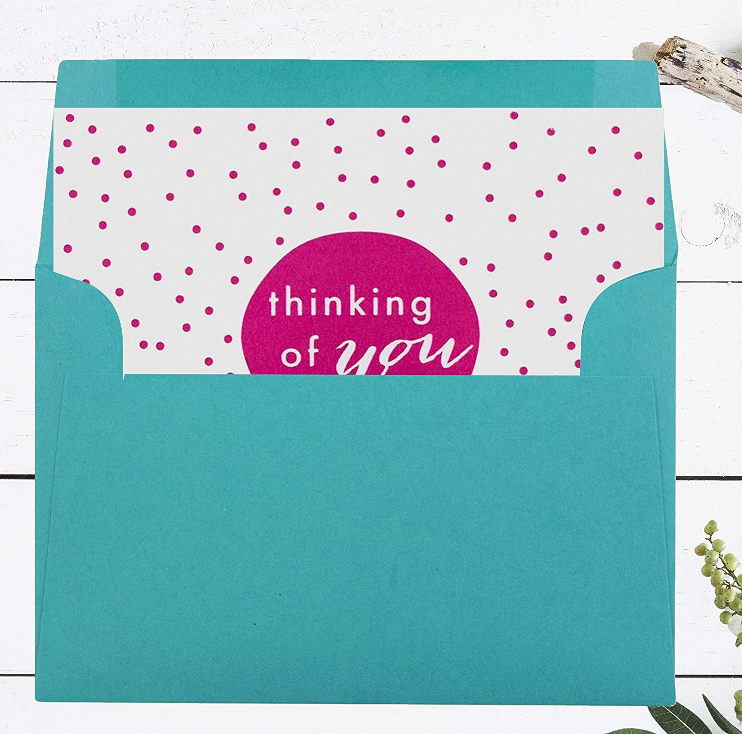 JAM PAPER 4Bar A1 Colored Invitation Envelopes - 3 5/8 x 5 1/8 - Sea Blue Recycled - 25/Pack