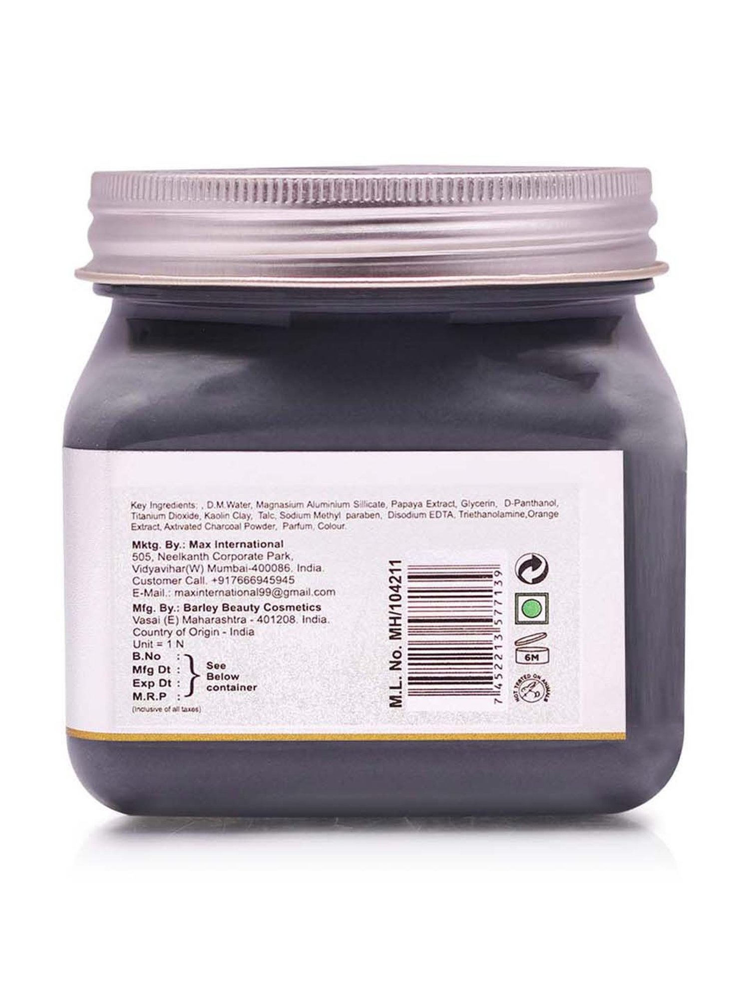 Charcoal Deep Cleasing Face Pack - 380 ml