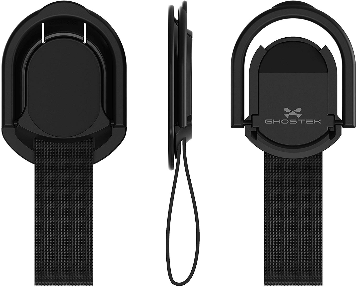 Ghostek Loop Phone Ring Holder Strap with Stand and Smartphone Car Holder Magnet Cute iPhone Grips for Women Perfect for Taking Selfies Removable for Wireless Charging Compatible - (Floral Fuchsia)