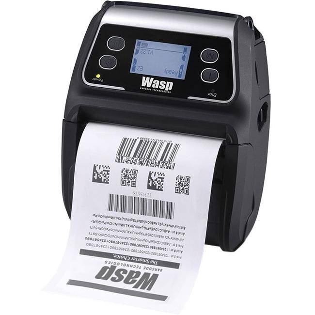 Wasp WPL4MB 4" Mobile Direct Thermal Barcode Label Printer, 203 dpi, USB 2.0, Bluetooth &ndash; 633809003448