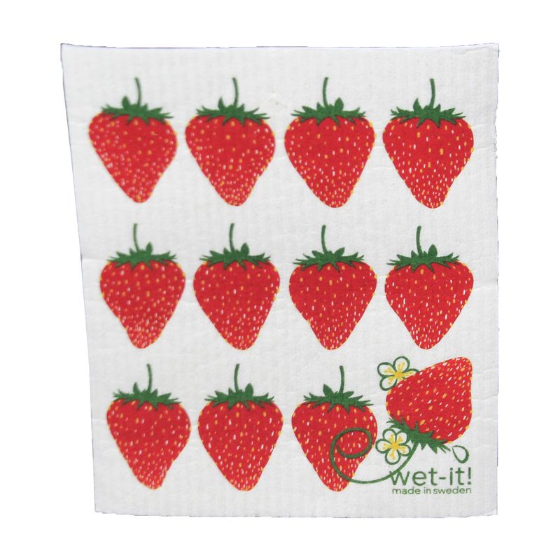 Swedish Dish Cloth 7.75" Fruit Stand  Set / 3 Dishcloth Clean Up Kitchen  -  Dish Cloth