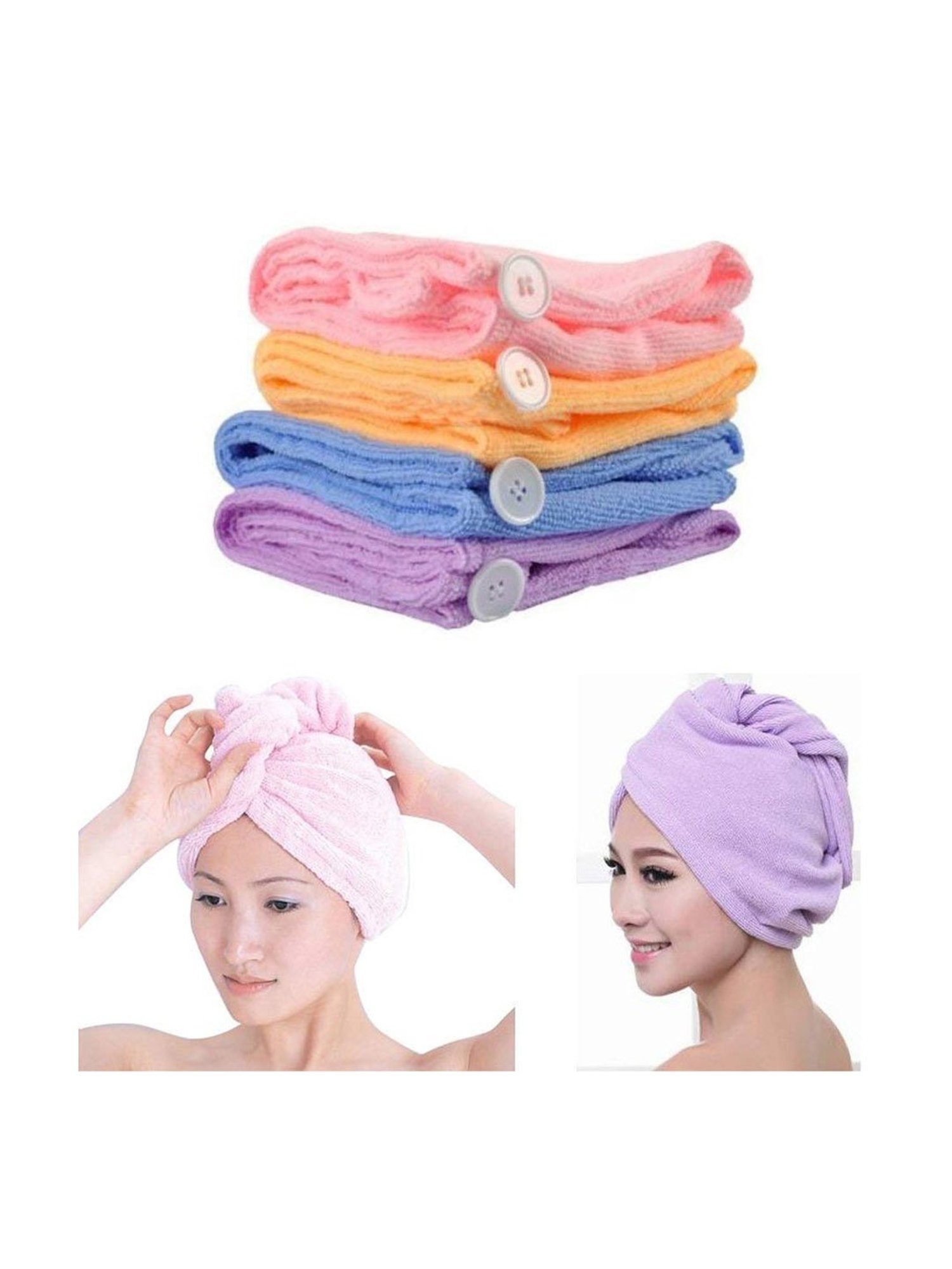 Bronson Professional Microfiber Hair Wrapper Towel