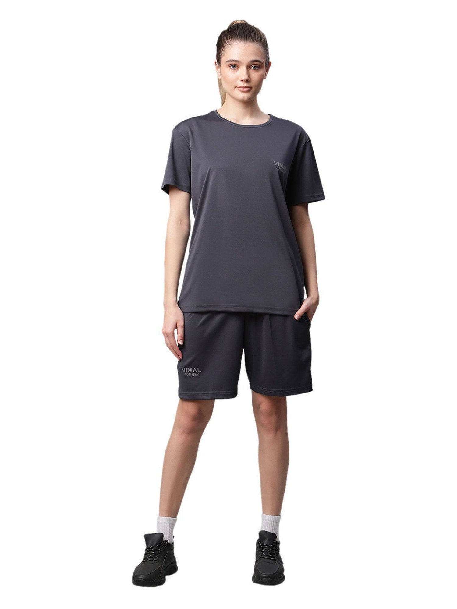 Vimal Jonney Multicolored Regular Fit T-Shirt With Shorts (Pack Of 2)