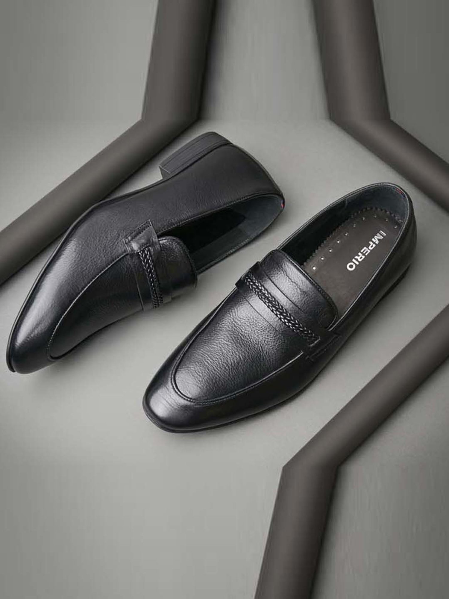 Imperio by Regal Men's Black Formal Loafers