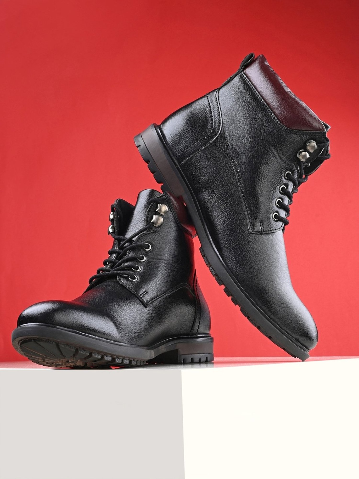 Giorgio Men's Black Derby Boots