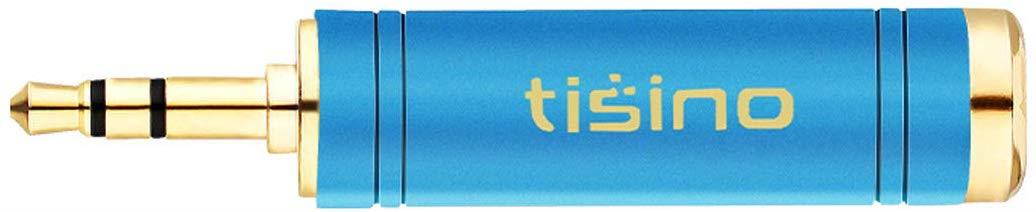 TISINO 3.5mm to 1/4 Adapter, Gold-Plated Pure Copper 1/8 inch Male Plug to 1/4 inch Female Jack Stereo Adapter - 2 Pack