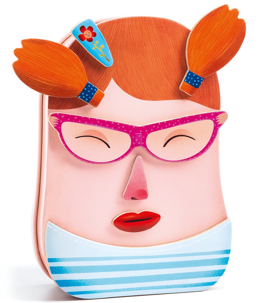 Djeco Portraito Wooden Magnet Box Playset