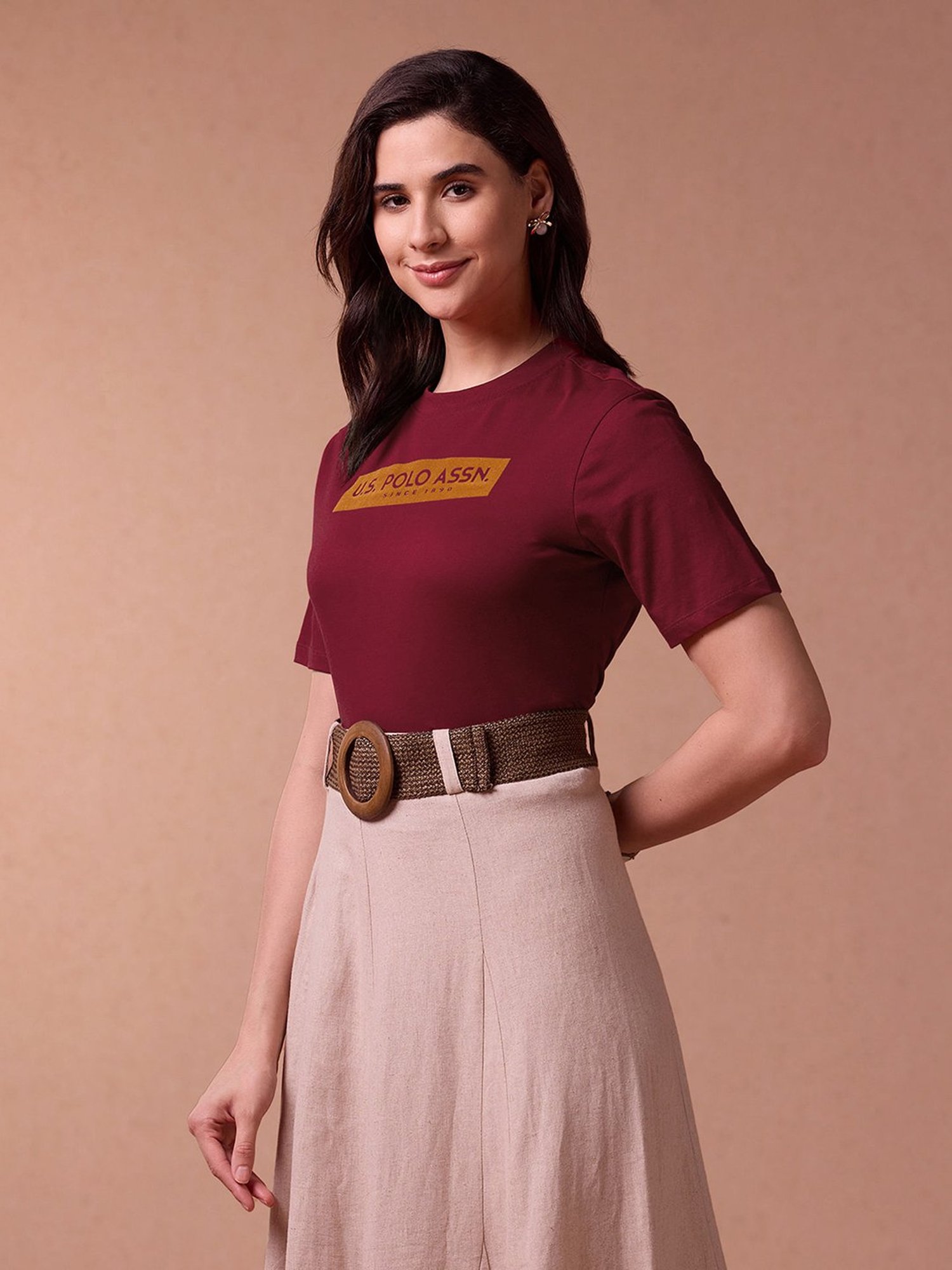 U.S. Polo Assn. Red Graphic Print T-Shirt