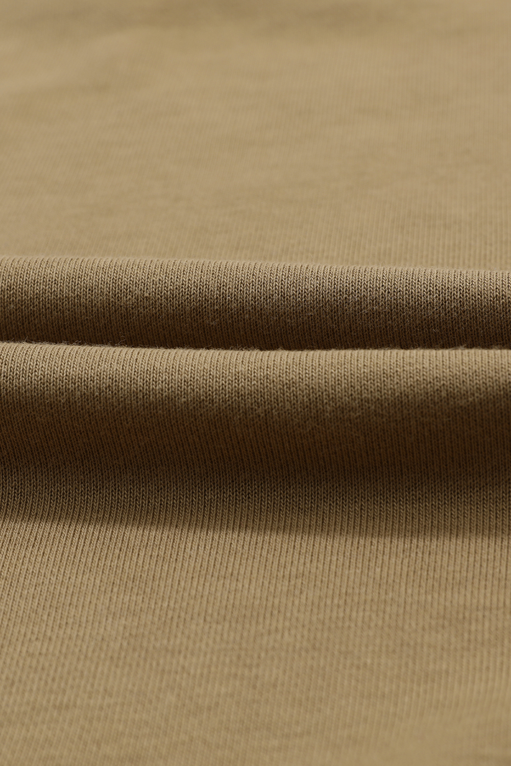 Brown Color Block Exposed Seam Crochet Sleeve Pullover Hoodie