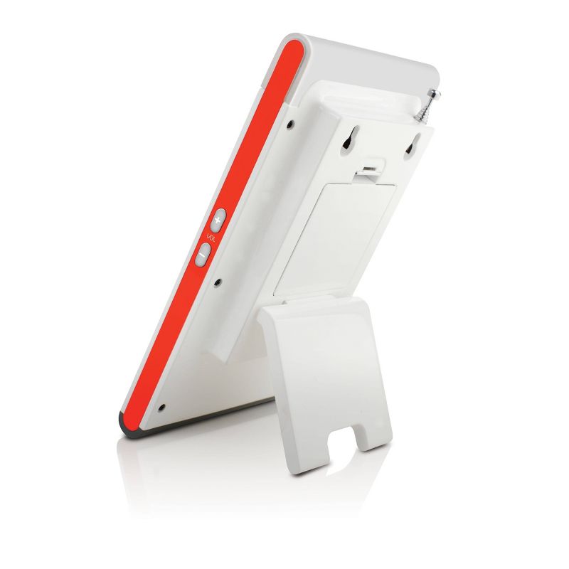 2) New Pyle PSR6 LCD Digital Hanging Waterproof AM/FM Shower Clock Radio White