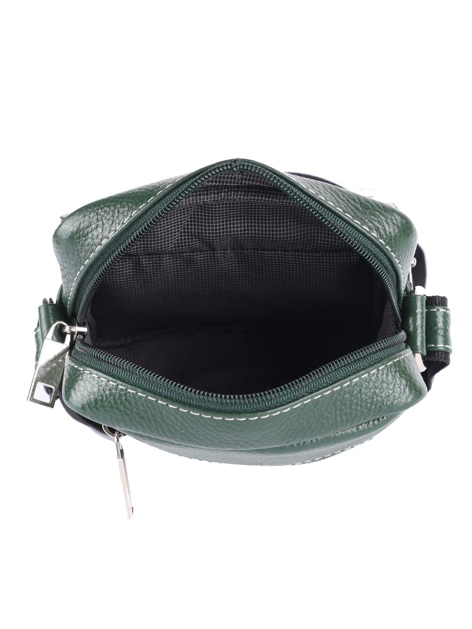 HiLEDER Pure Genuine Leather Messenger Shoulder Sling Cross Body Office Bag for Men and Women, Green