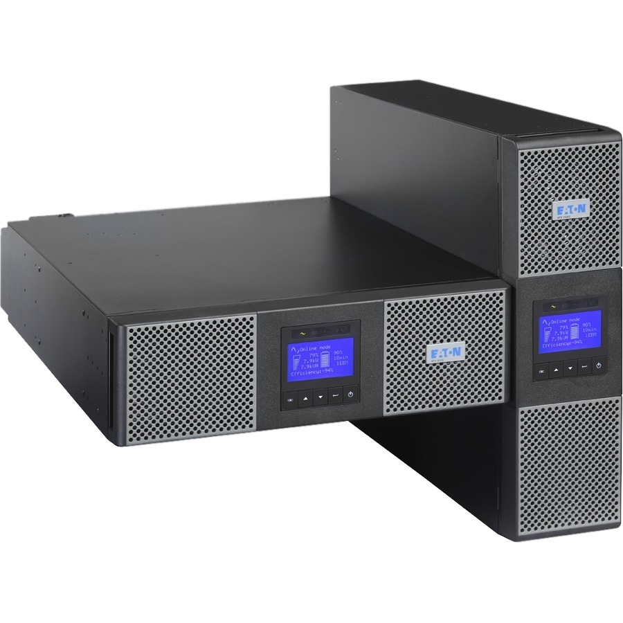 PR1000LCDRT2U Smart App Sinewave UPS System, 1000VA/900W, 8 Outlets, AVR, 2U Rack/Tower Black
