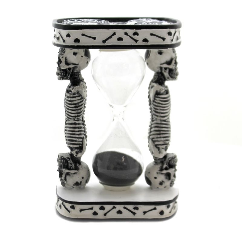 Halloween 5.75" Day Of Dead Sand Timer Skulls Skeleton  -  Decorative Figurines