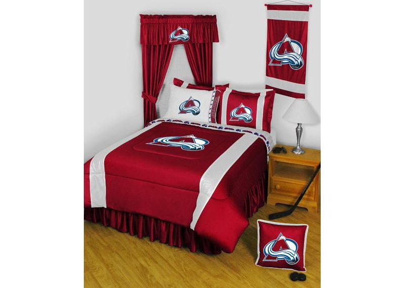 NHL Pillow Sham Sidelines Bed Accessory - Colorado Avalanche..