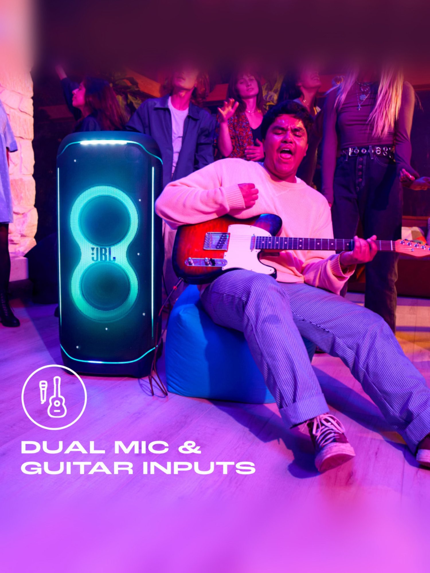 JBL Partybox Ultimate, 1100W Portable Party Speaker(Black)