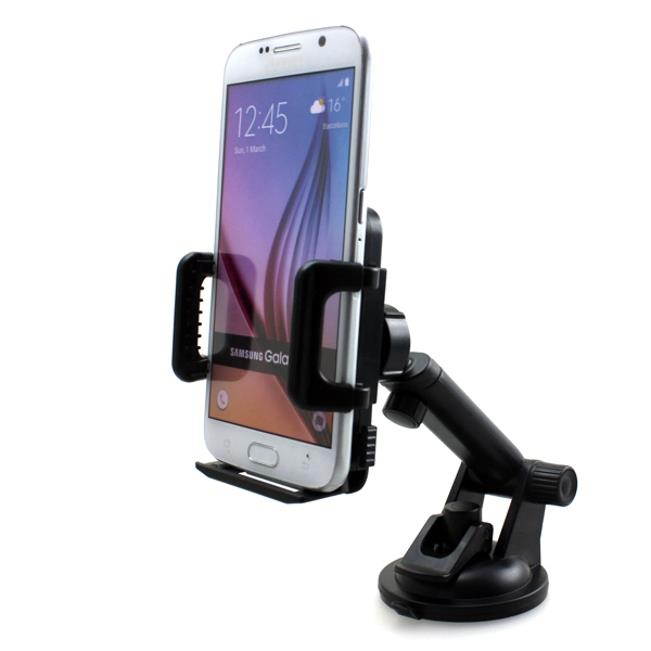 Premium Car Mount Dash Windshield Cradle Holder Window Glass Swivel Stand Suction Adjustable V9B for LG G5 G6, Stylo 3, V20 V30 - Motorola Droid Turbo 2, Moto Z Droid Force Droid Z2 Force