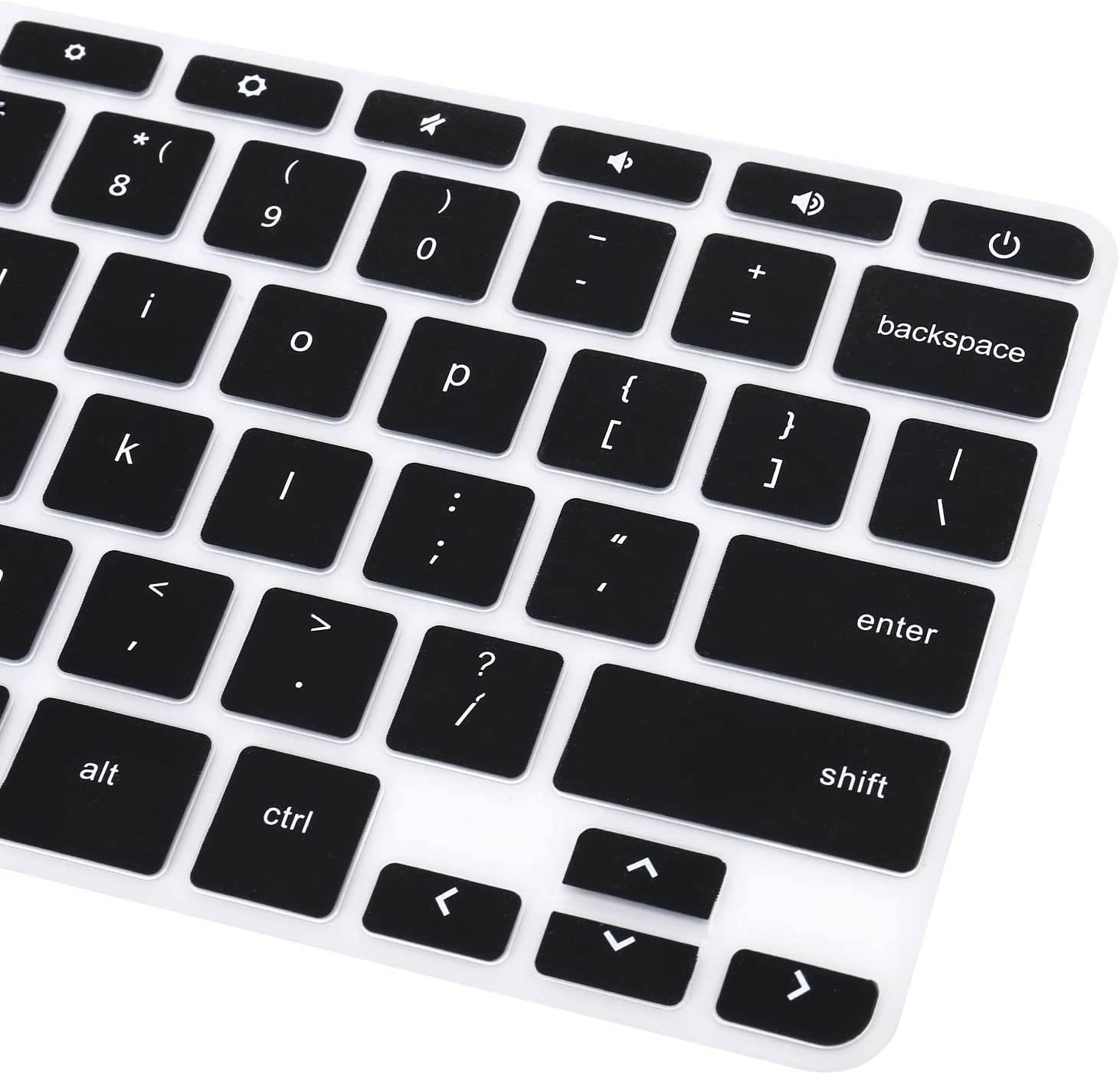 MOSISO Keyboard Cover Skin Compatible with HP 14 inch Chromebook, HP Chromebook 14-db Series, HP Chromebook 14-ca Series, HP Chromebook 14-ak Series, HP Chromebook 14 G2 G3 G4 G5 Laptop, Black