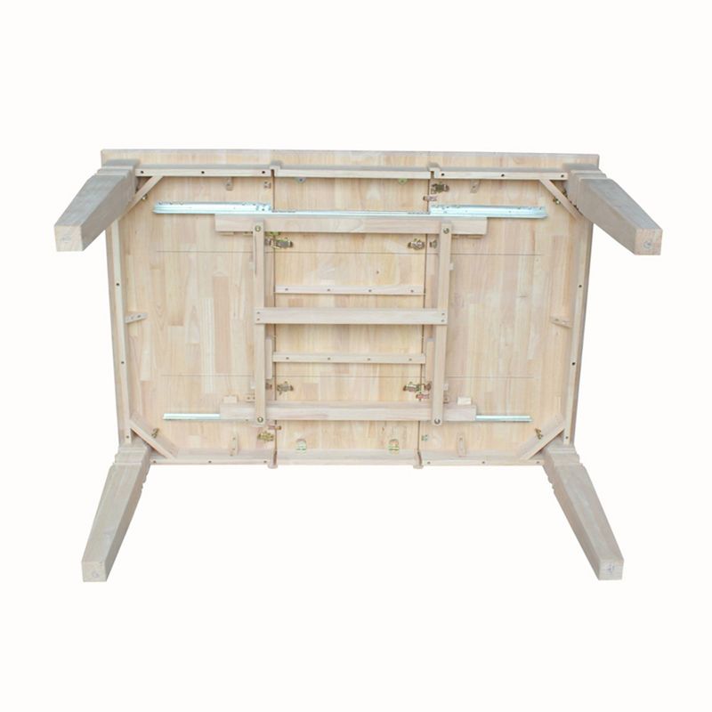 Java Butterfly Drop Leaf Extendable Dining Table - Unfinished - International Concepts