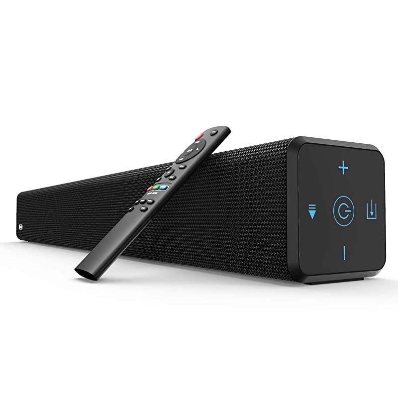 100 Watt Home Theater System 21 Channel with Builtin Subwoofer Bluetooth 50 and Wired Connections Sound Bars for TV 32 Inch 3 Audio Modes Bass Adjustable Wall Mountable Touch Control